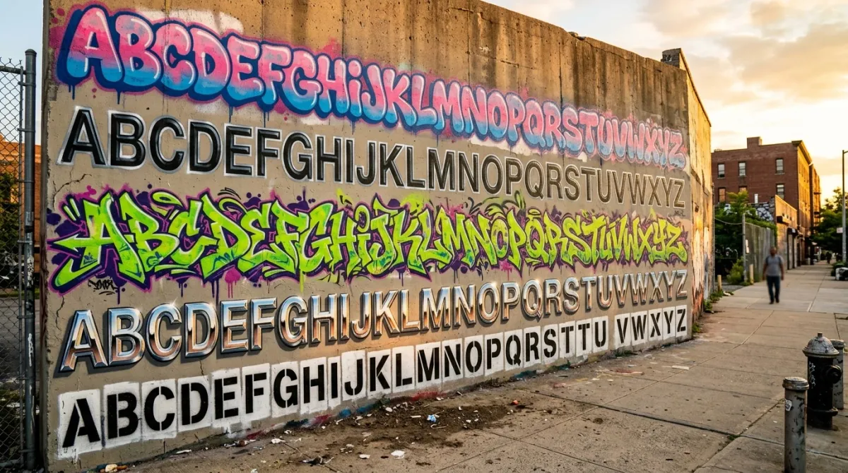 Graffiti Alphabet A-Z: 5 Styles for 2026 | GraffSpace